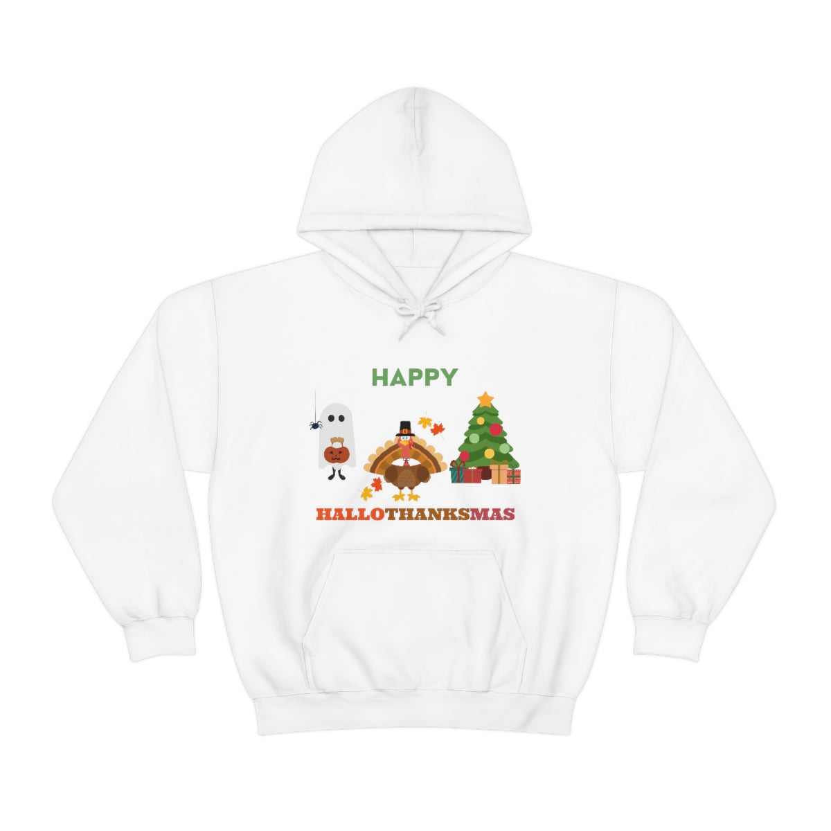 Happy Hallothanksmas Unisex Heavy Blend™ Hooded Sweatshirt