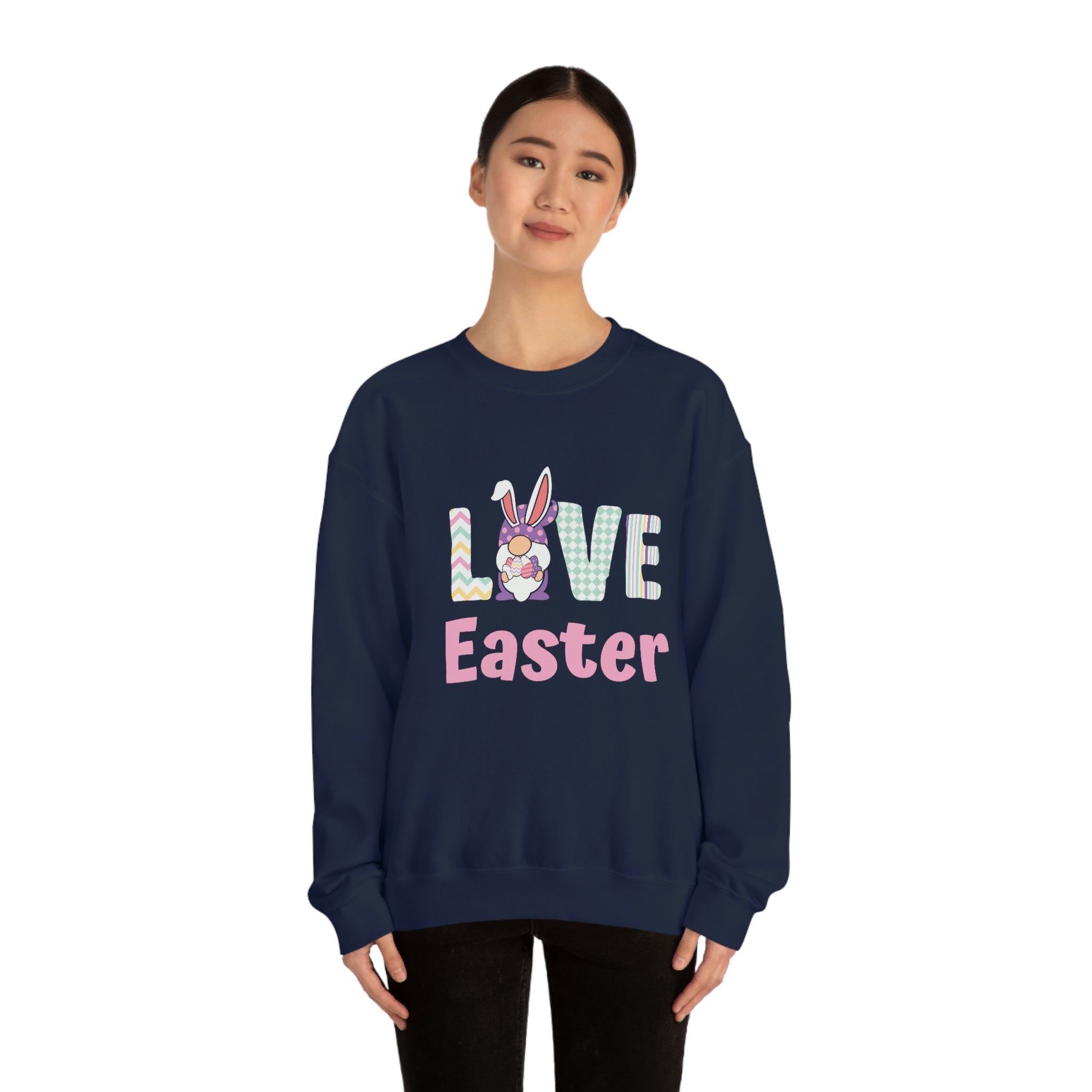 Gnome Love Easter Unisex Heavy Blend™ Crewneck Sweatshirt