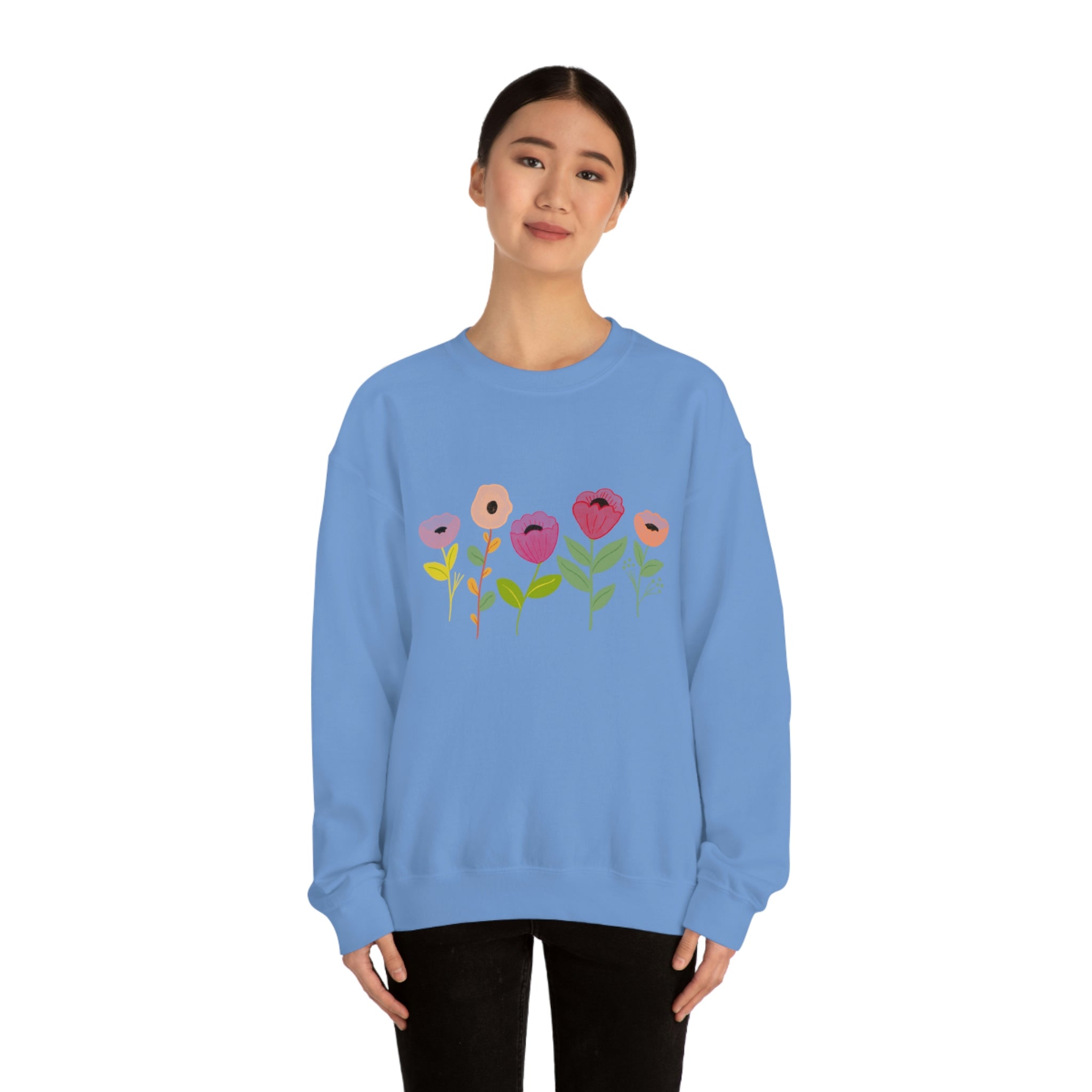 Spring Flowers Unisex Heavy Blend™ Crewneck Sweatshirt