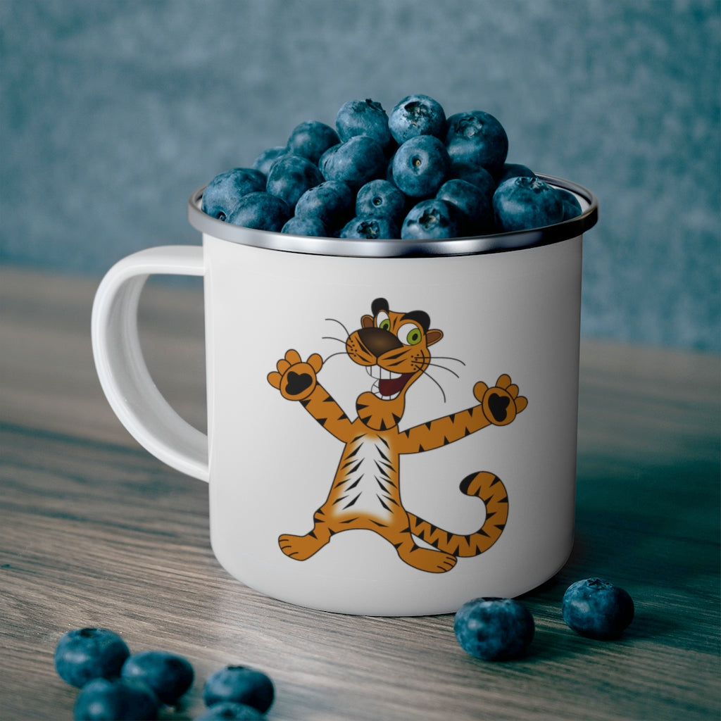 Tigers Enamel Camping Mug