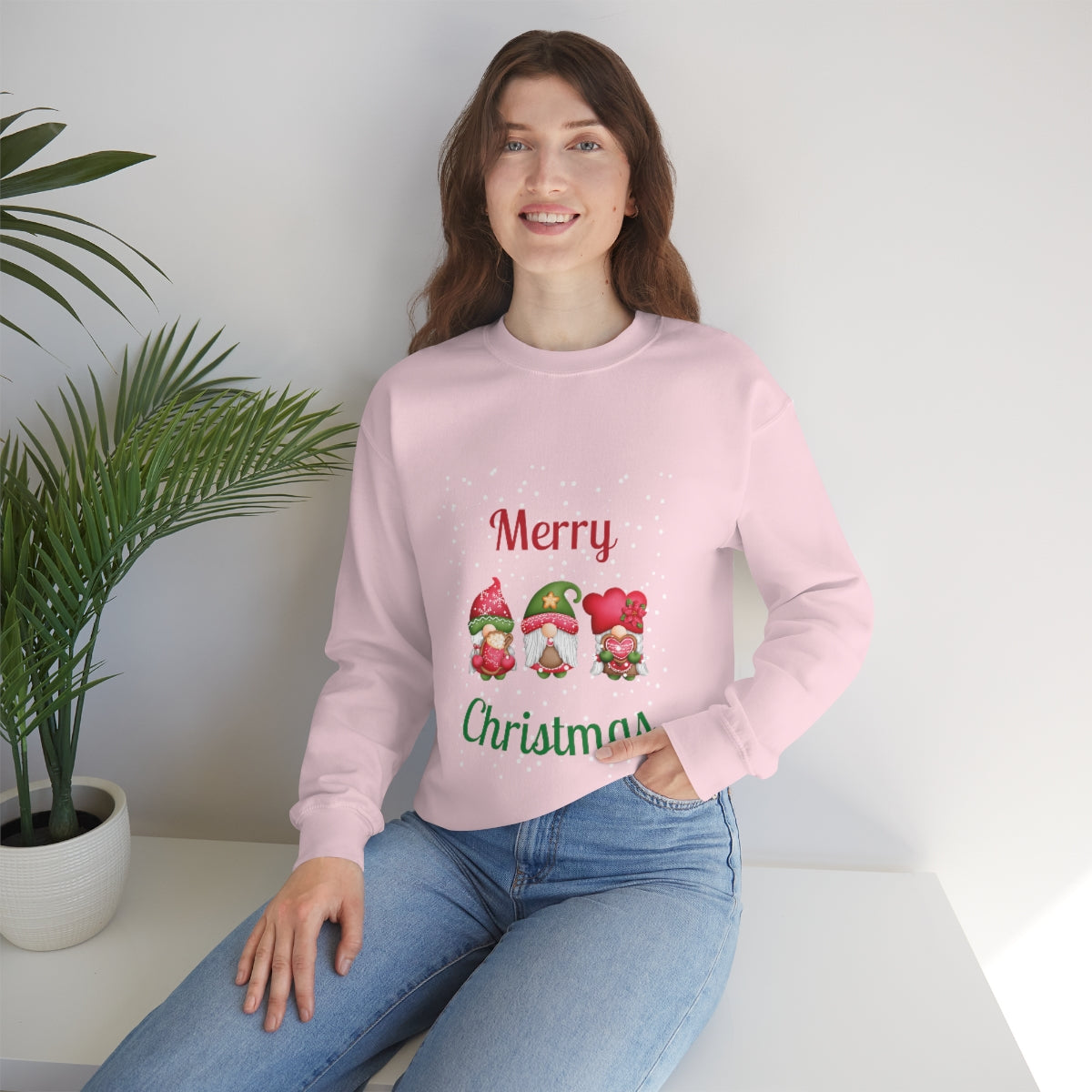 Three Gnomes Merry Christmas Unisex Heavy Blend™ Crewneck Sweatshirt