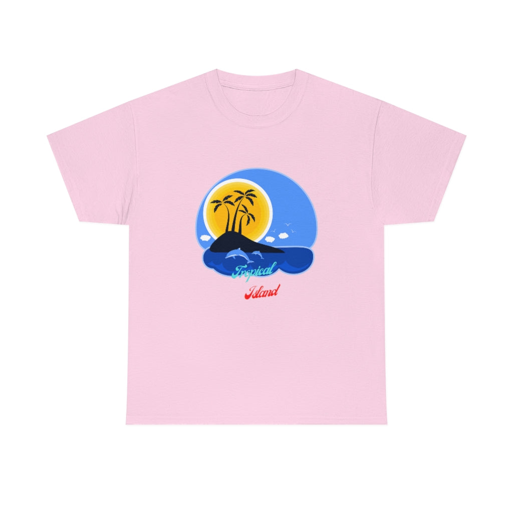 Tropical Island Unisex Heavy Cotton Tee