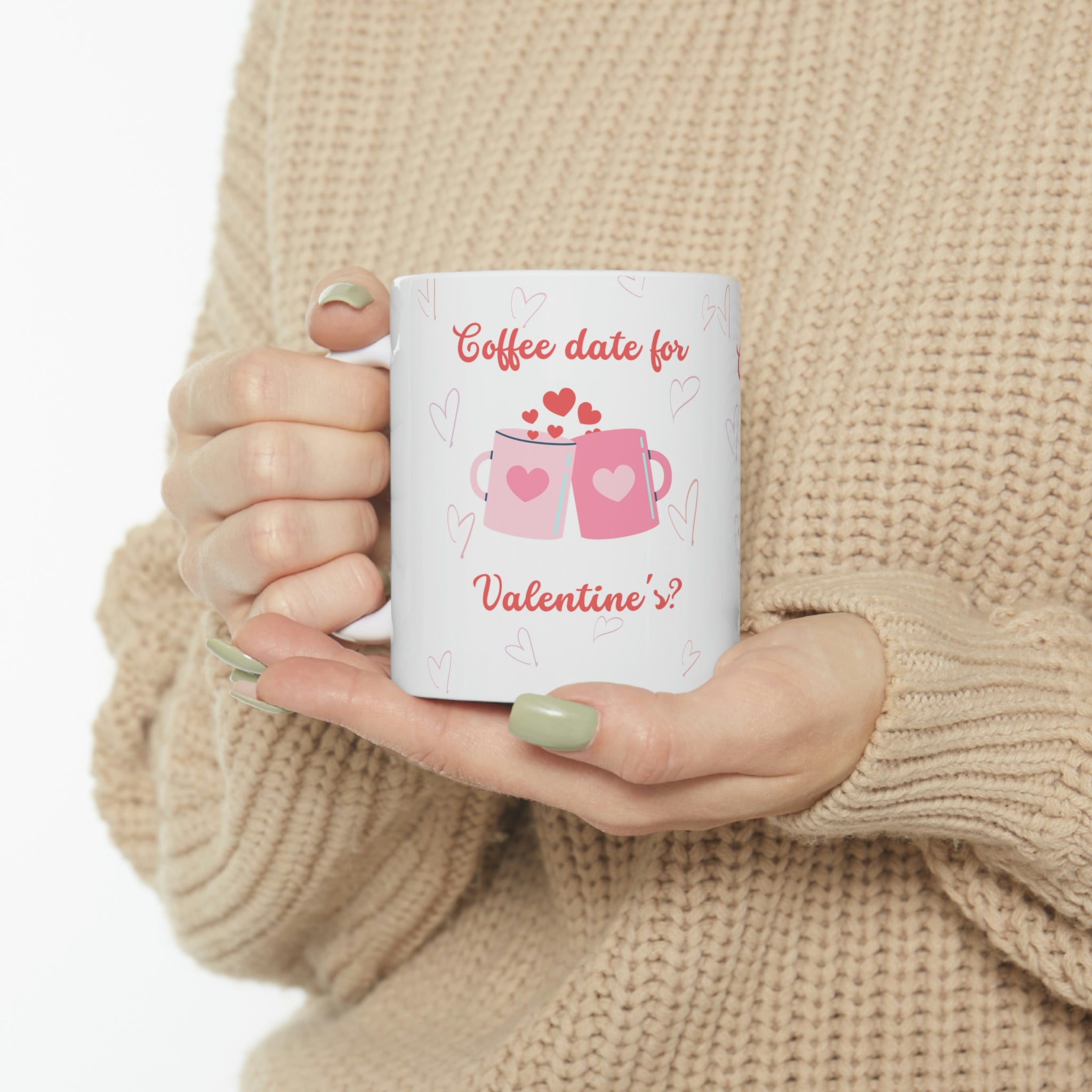 Coffee Date For Valentine's Ceramic Mug 11oz