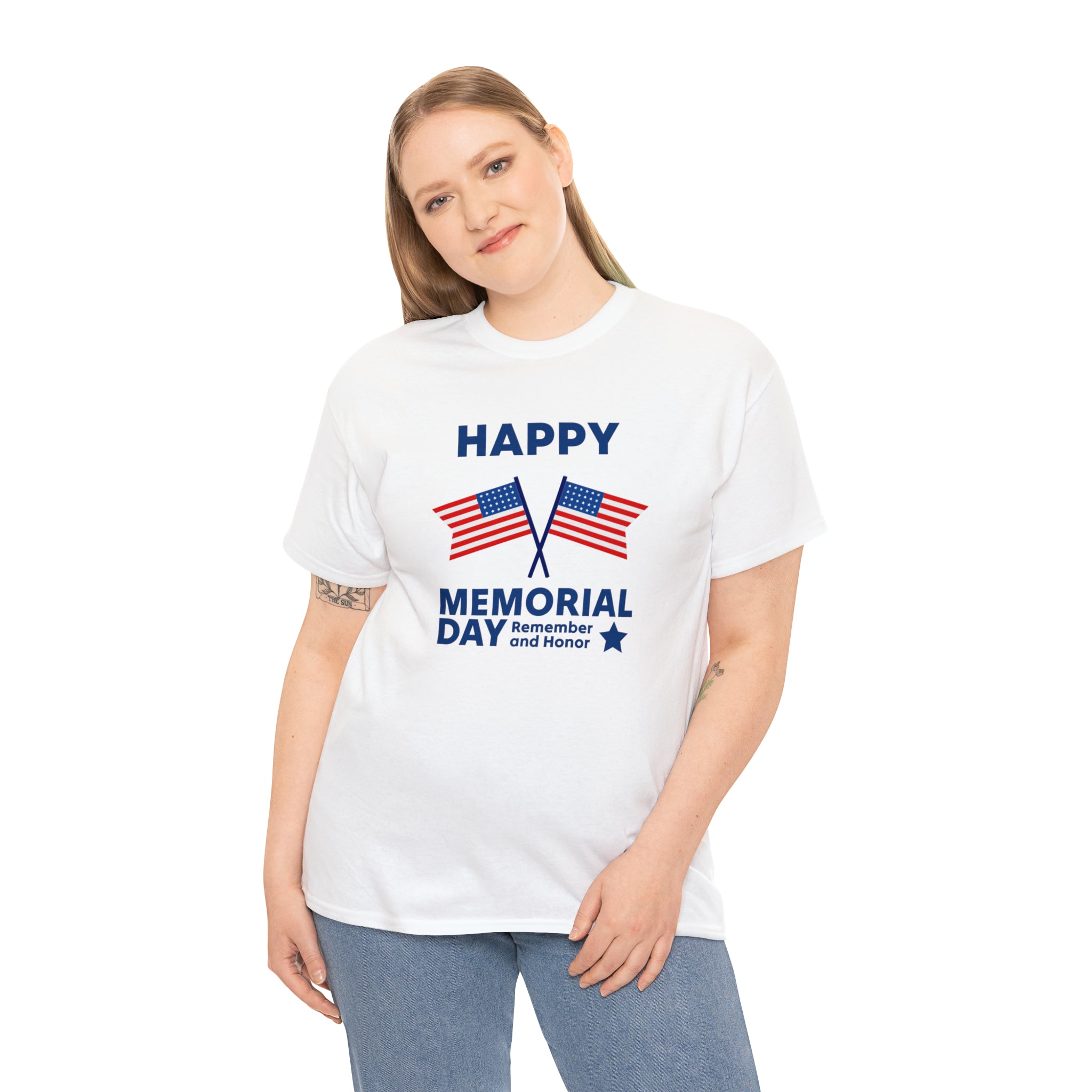 Happy Memorial Day Unisex Heavy Cotton Tee