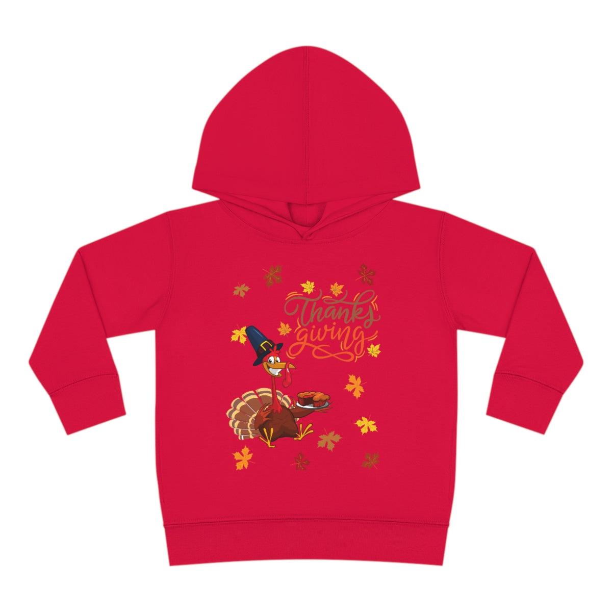 Thanksgiving Turkey Toddler Pullover Fleece Hoodie