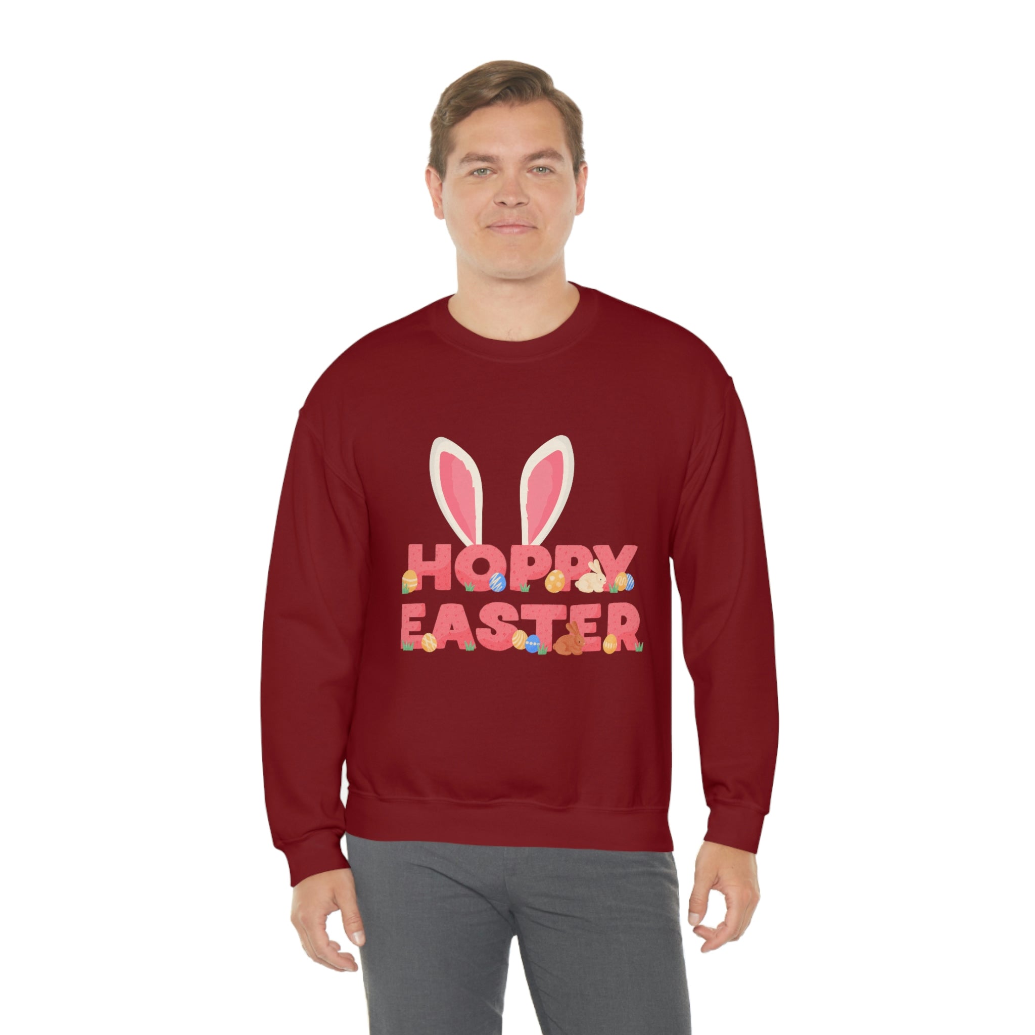 The Hoppy Easter Unisex Heavy Blend™ Crewneck Sweatshirt