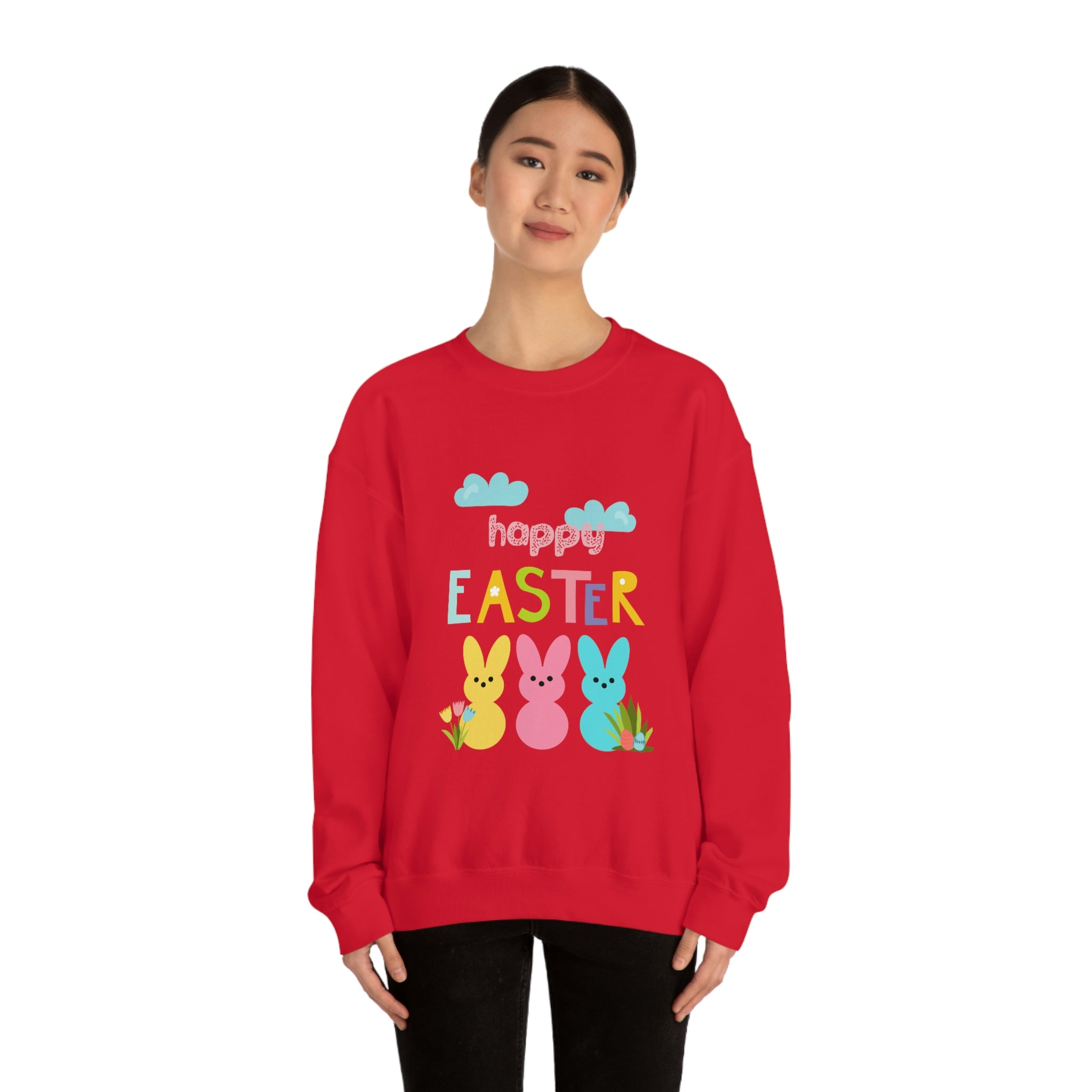 Happy Easter Bunny Unisex Heavy Blend™ Crewneck Sweatshirt