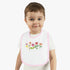 Spring Flowers Baby Contrast Trim Jersey Bib