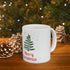 Merry Christmas Tree Ceramic Mug 11oz