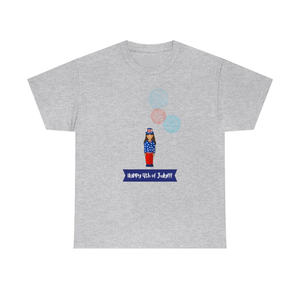 Happy 4th of July Unisex Heavy Cotton Tee