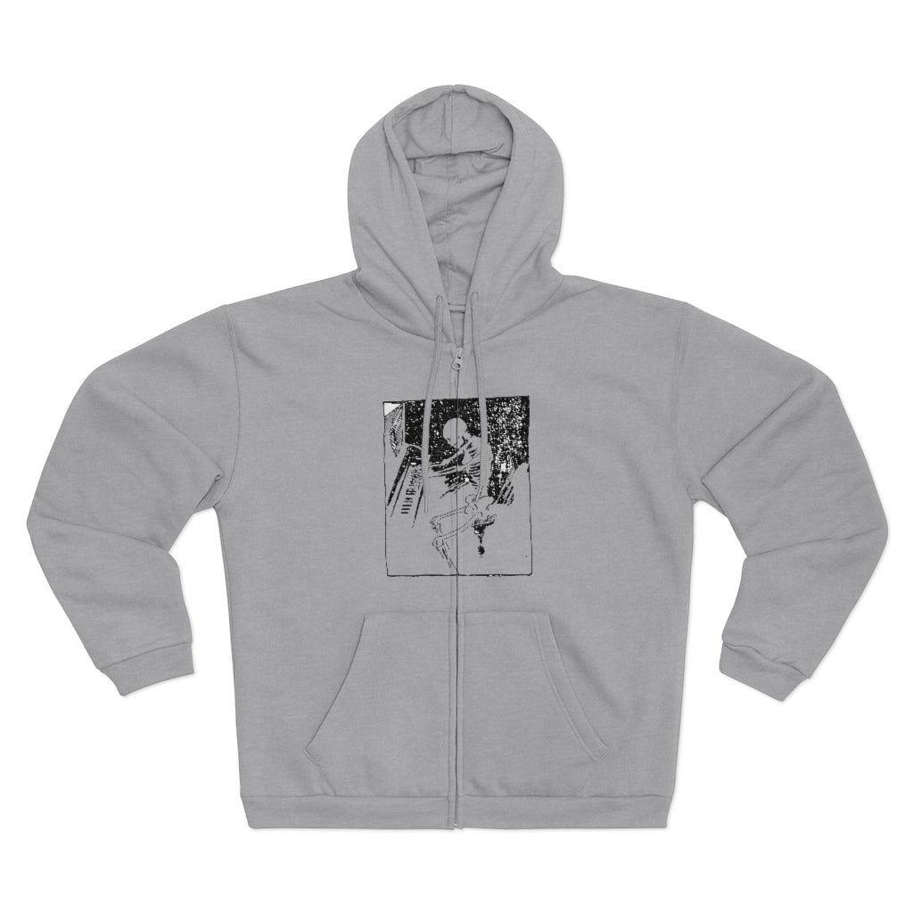 Piano Player Unisex Hooded Zip Sweatshirt