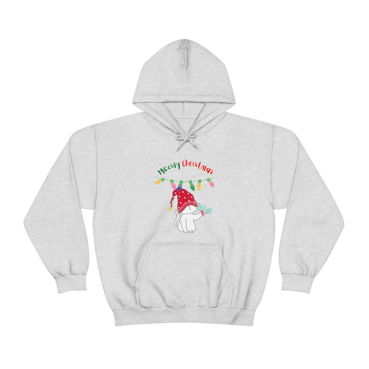 Meowy Christmas Heavy Blend™ Hooded Sweatshirt