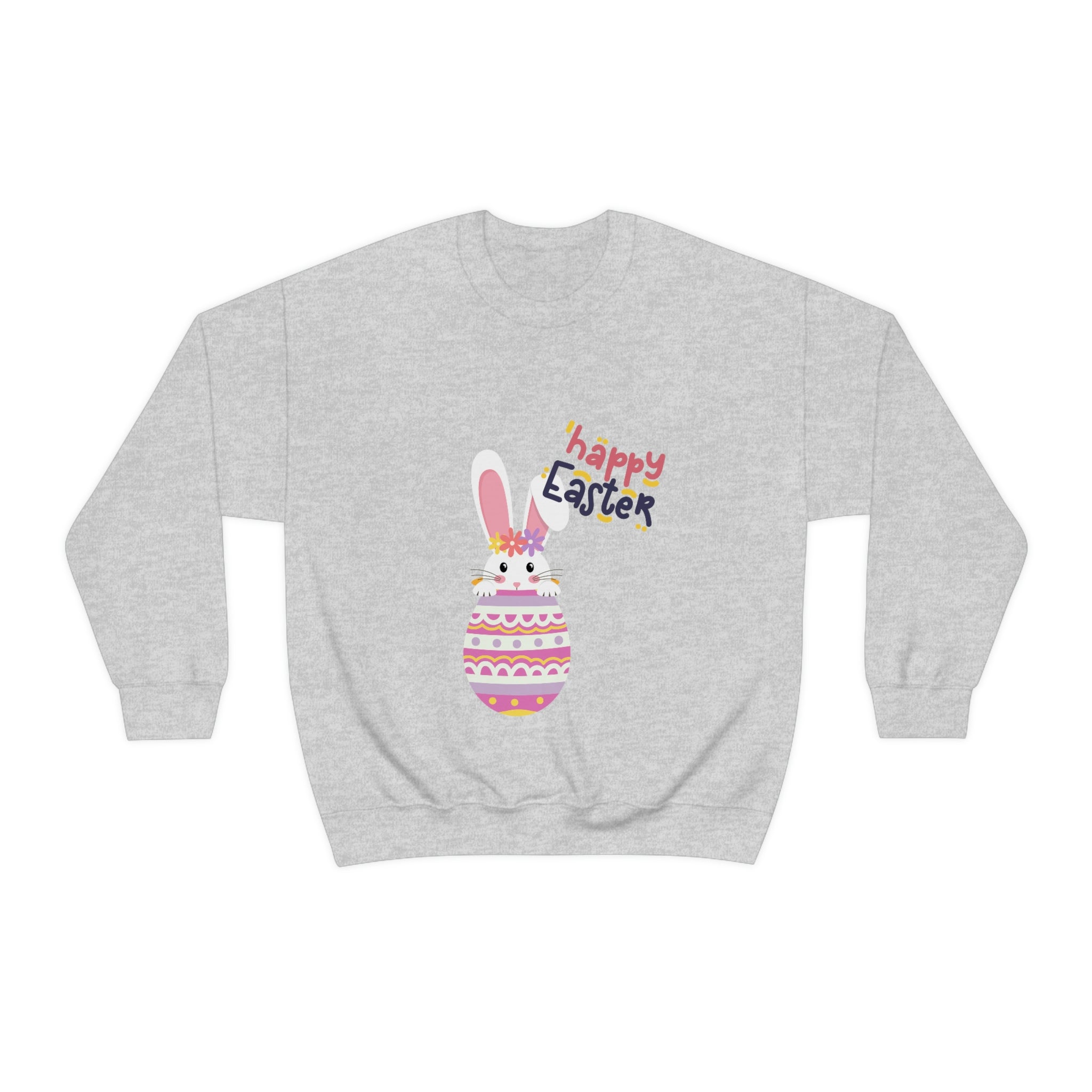 Happy Easter Day Bunny Unisex Heavy Blend™ Crewneck Sweatshirt