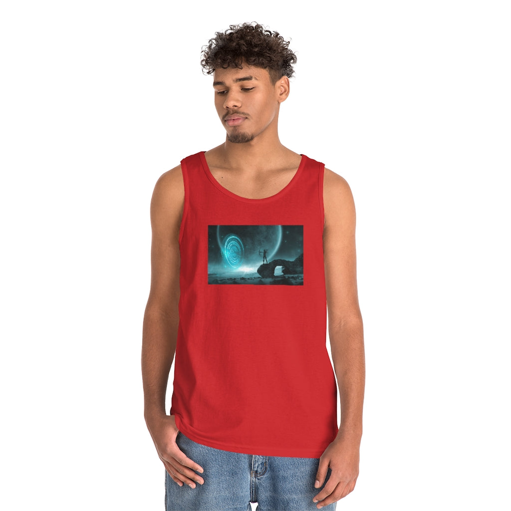 Mystical Moon Unisex Heavy Cotton Tank Top