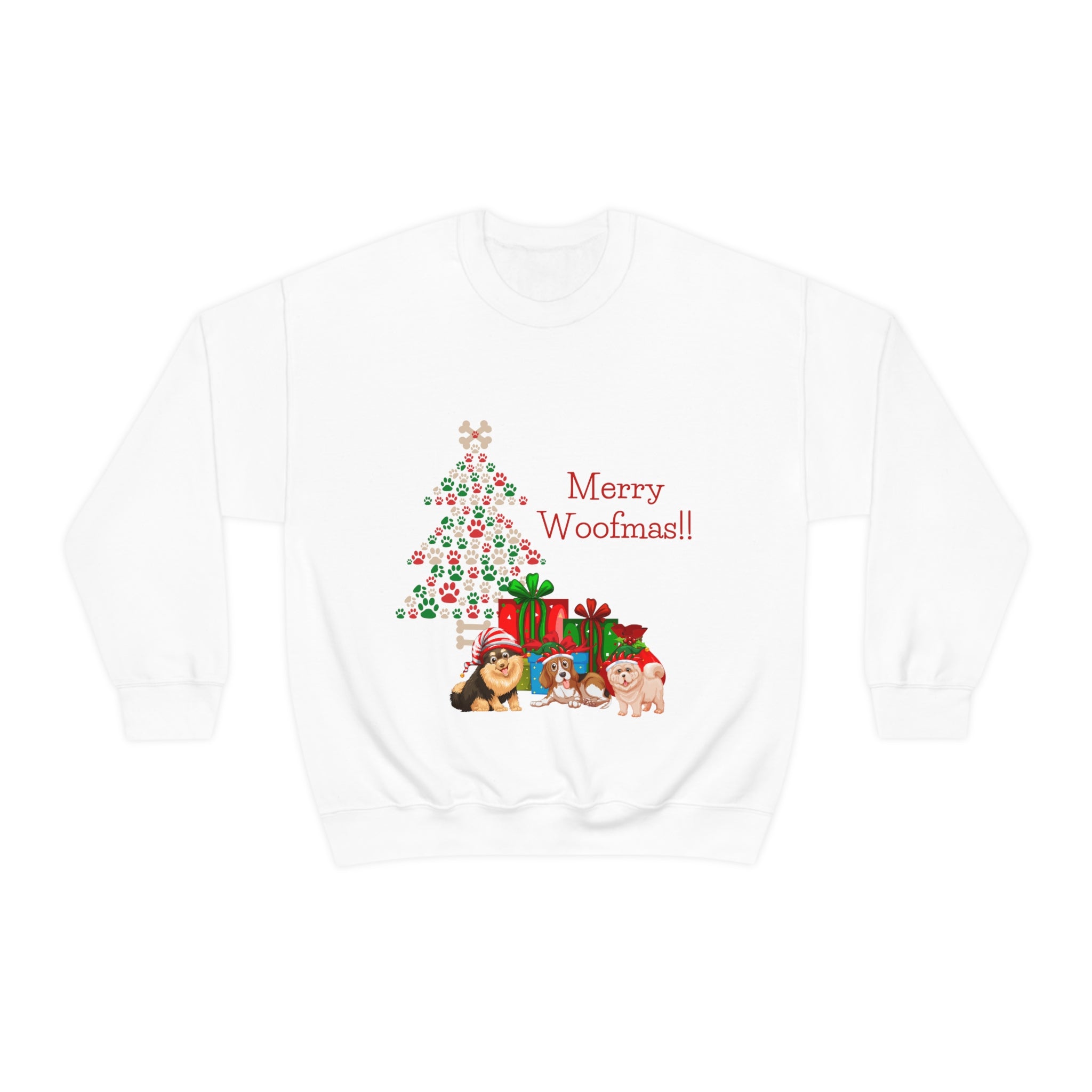 Merry Woolfmas Unisex Heavy Blend™ Crewneck Sweatshirt