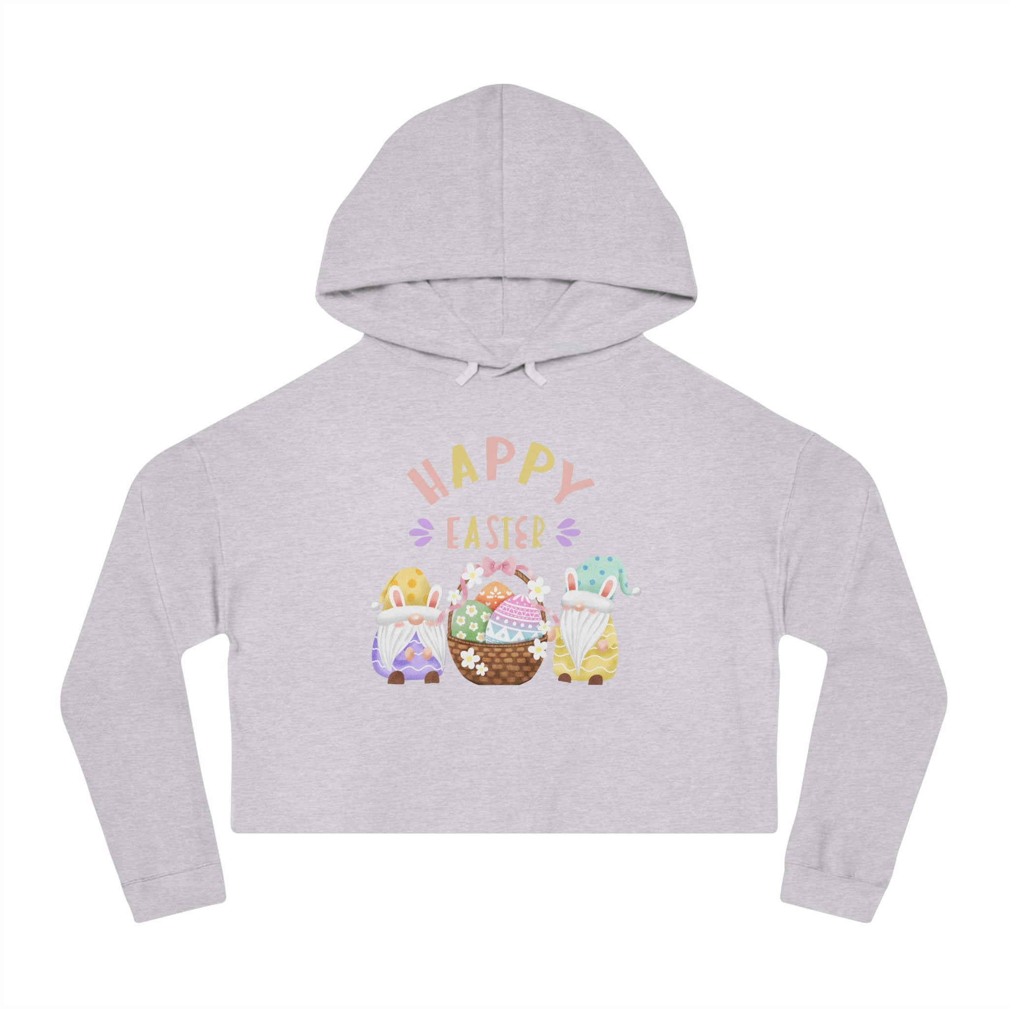 Happy Easter Women’s Cropped Hooded Sweatshirt