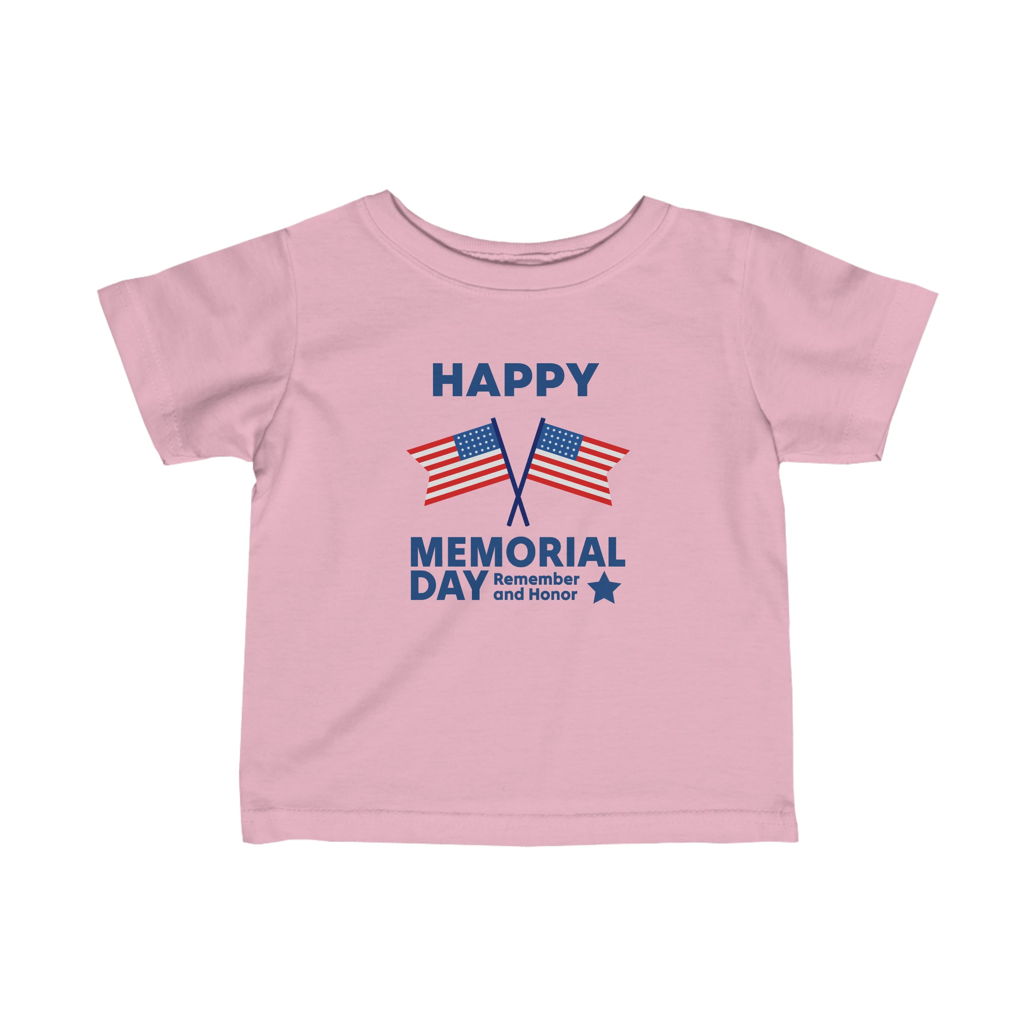 Happy Memorial Day Infant Fine Jersey Tee