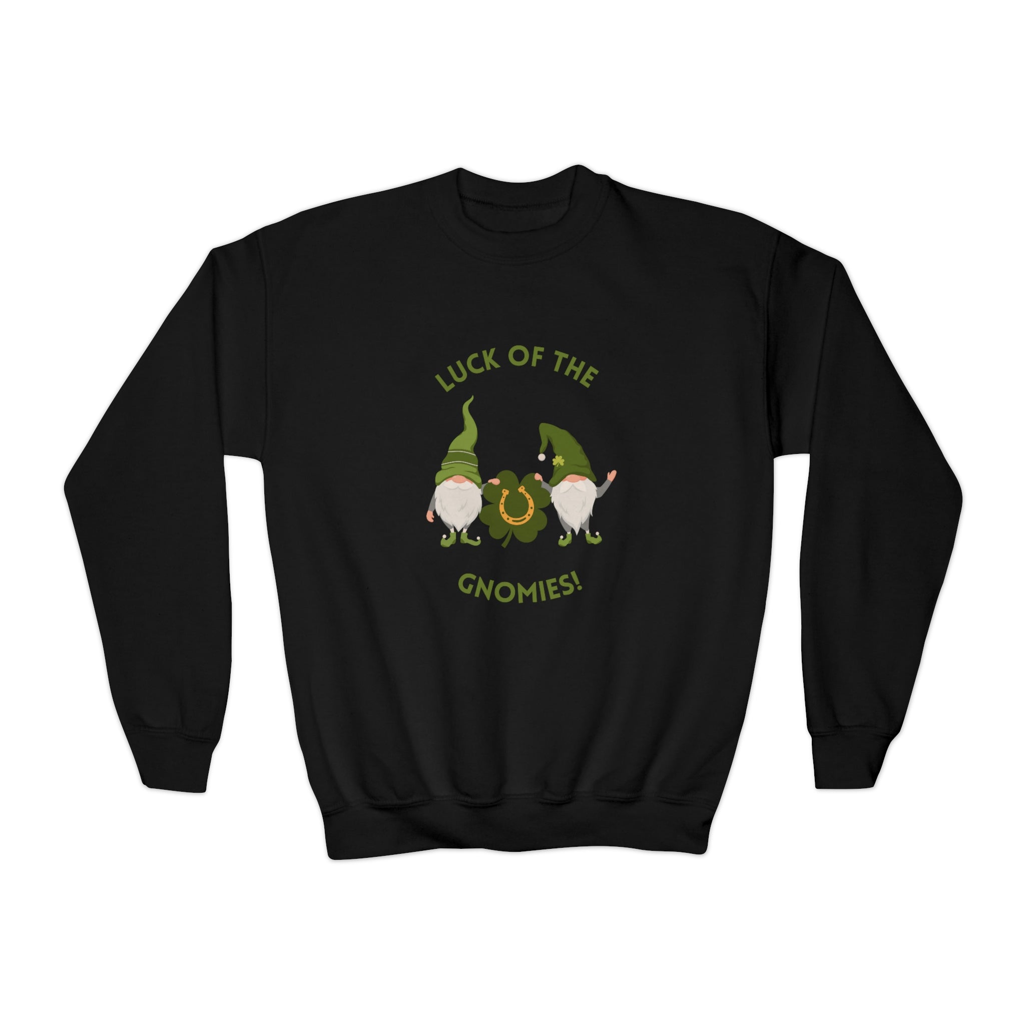 The Luck Of The Gnomies! Youth Crewneck Sweatshirt