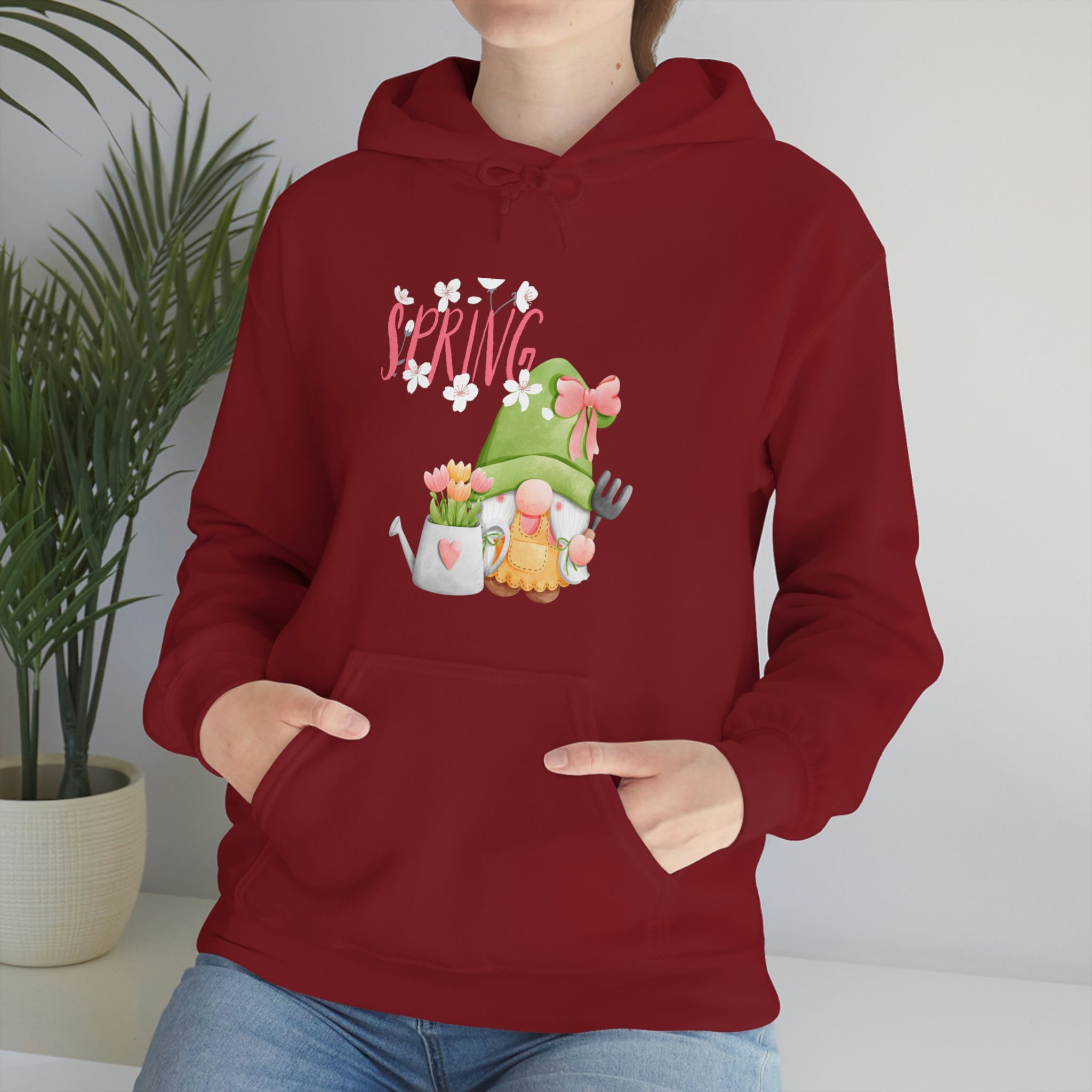 Gnome Happy Spring Unisex Heavy Blend™ Hooded Sweatshirt